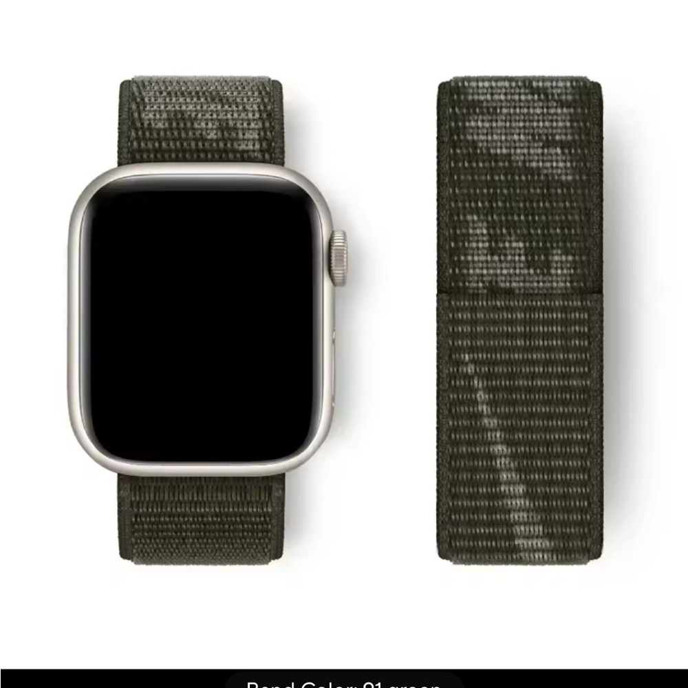 NWT NIKE GREEN I Watch Apple Watch band black/42mm 44mm 45mm 49mm